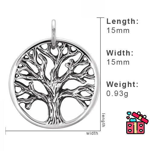 Small Sterling Silver Tree of Life Charm