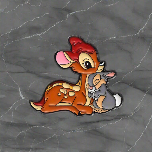 Bambi and Thumper Enamel Pin