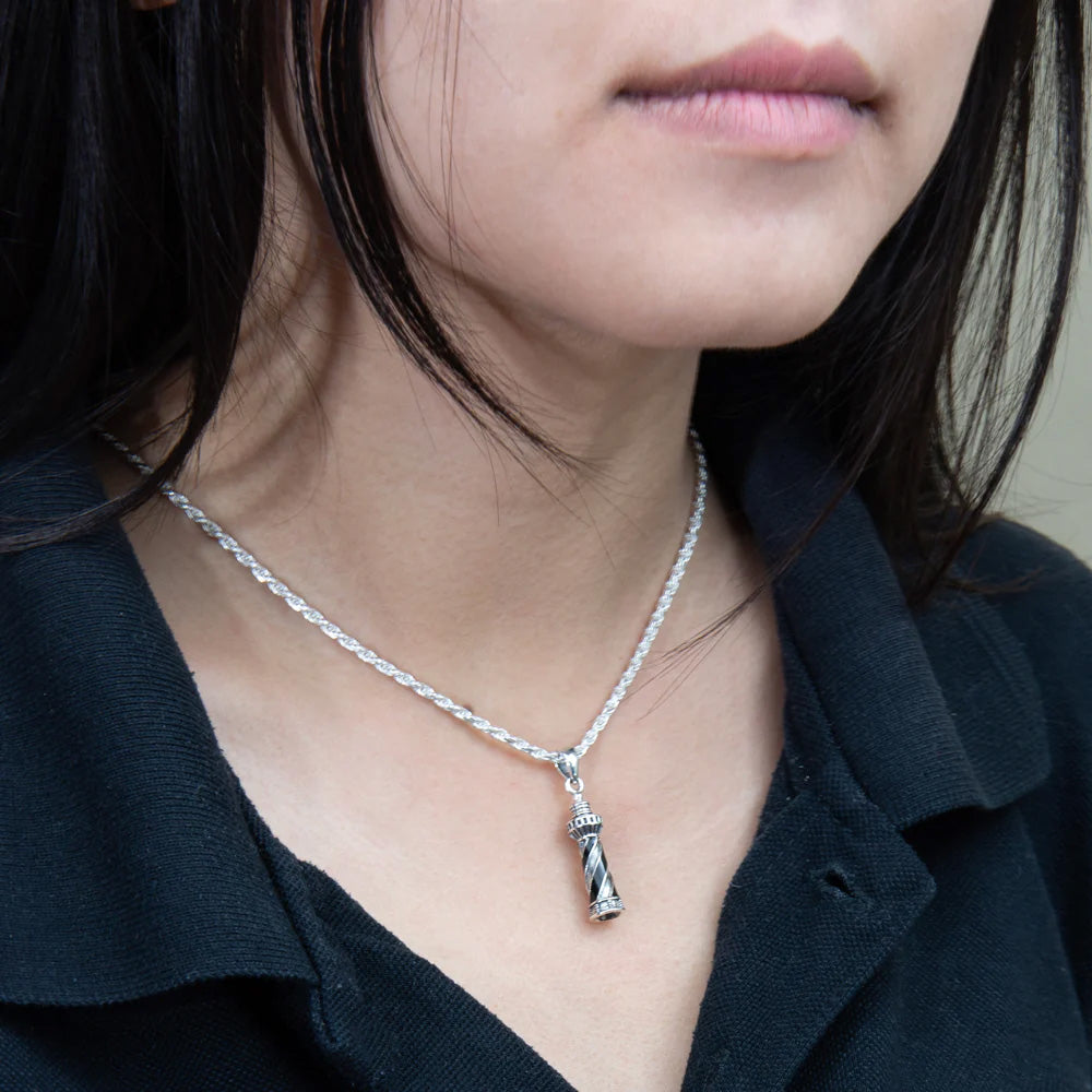 Sterling Silver Sipango Lighthouse Pendant