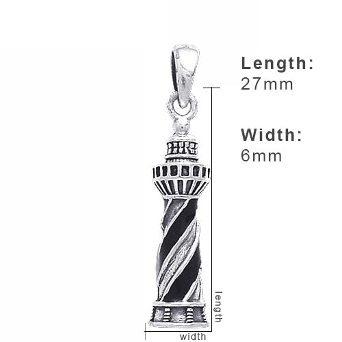 Sterling Silver Sipango Lighthouse Pendant