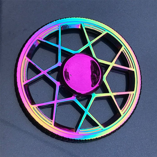 Rainbow Wheel Metal Fidget Spinner