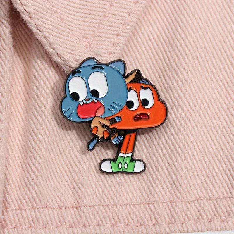 Gumball And Darwin Enamel Pin