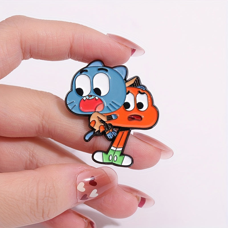 Gumball And Darwin Enamel Pin
