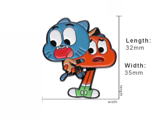 Gumball And Darwin Enamel Pin