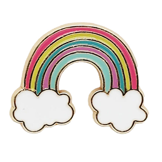 Rainbow & Clouds Enamel Pin
