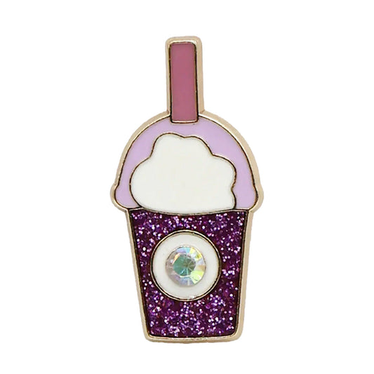 Sparkle Boba Tea Enamel Pin