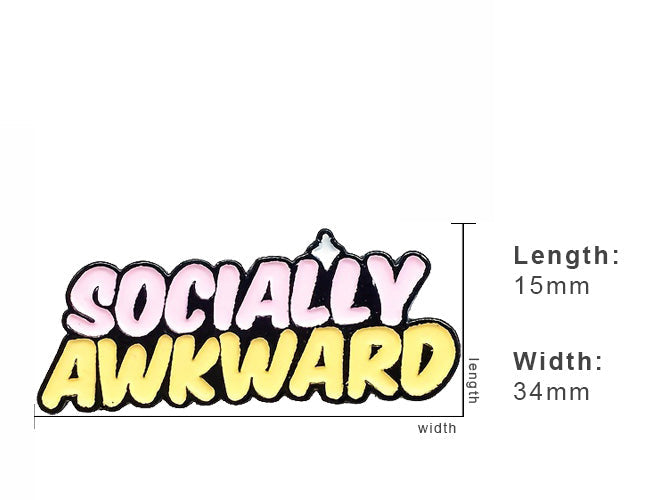 Socially Awkward Enamel Pin