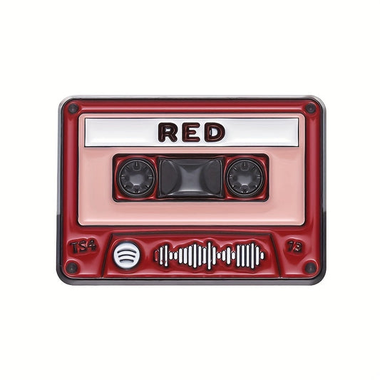 RED Album Cassette Tape Enamel Pin
