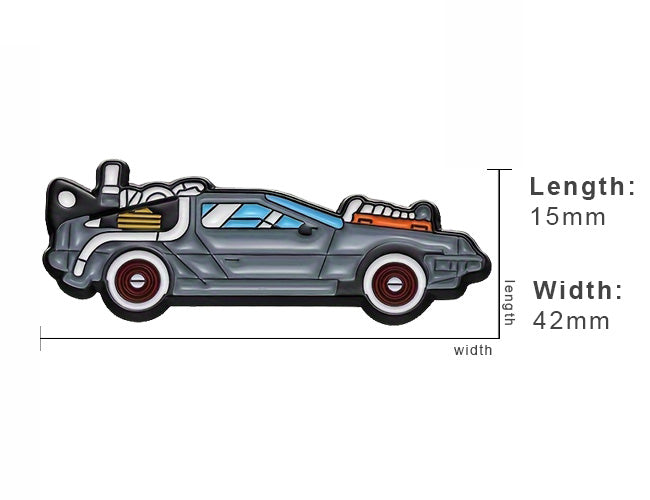 Back to the Future Delorean Time Machine Car Enamel Pin