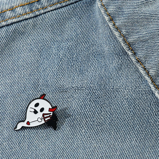 Cute Devil Ghost Enamel Pin