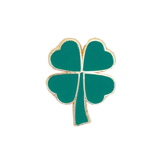 Four Leaf Clover Lucky Enamel Pin
