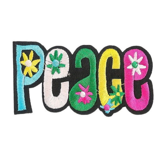 Colorful Peace Iron On Patch