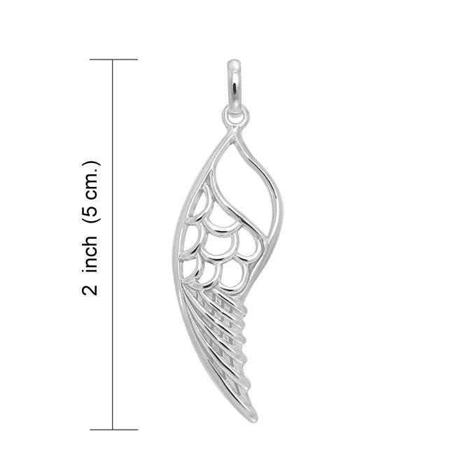 Sterling Silver Wing Pendant