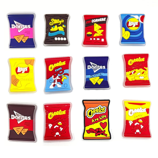 Chips and Snacks Shoe Charms