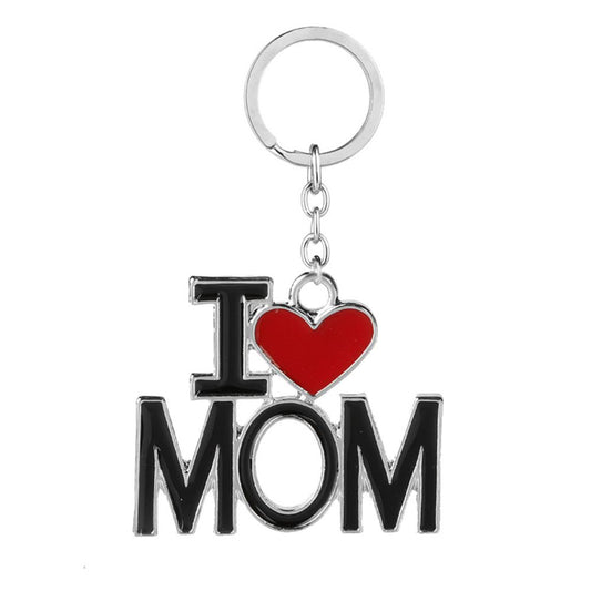 I Heart MOM Keychain