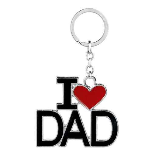 I Heart Dad Keychain