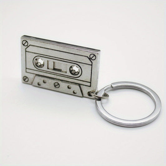 Retro Nostalgia Magnetic Cassette Tape Keychain