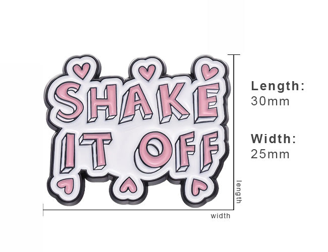 Shake It Off Enamel Pin