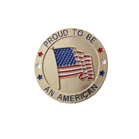 Proud To Be An American Flag Enamel Pin