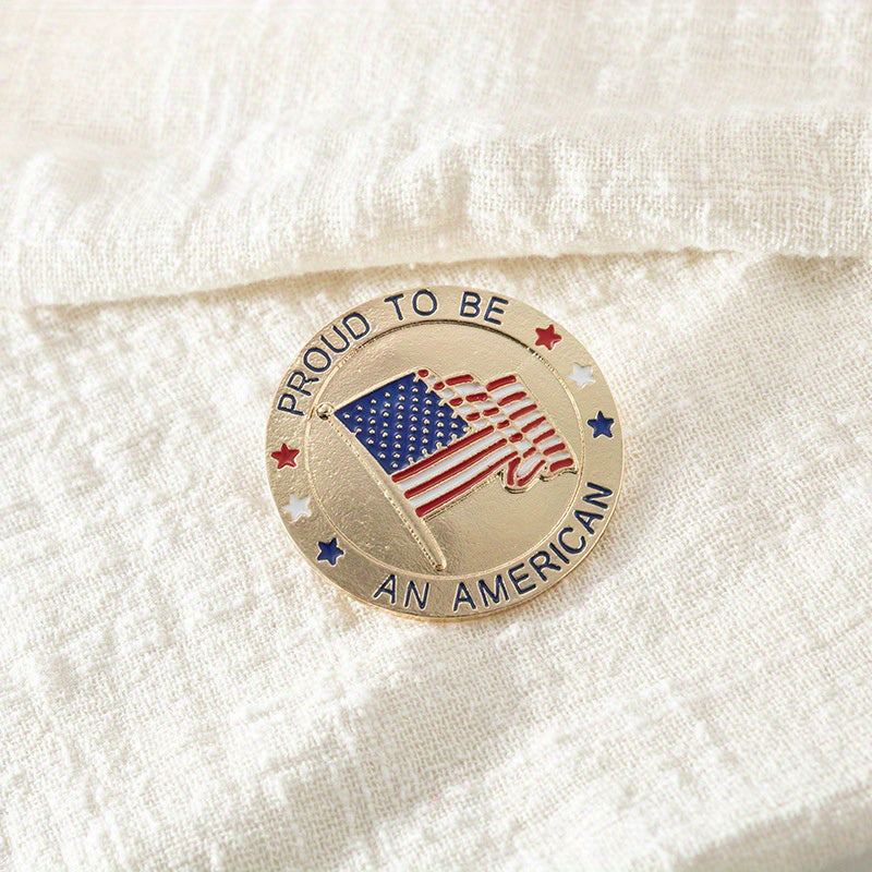 Proud To Be An American Flag Enamel Pin
