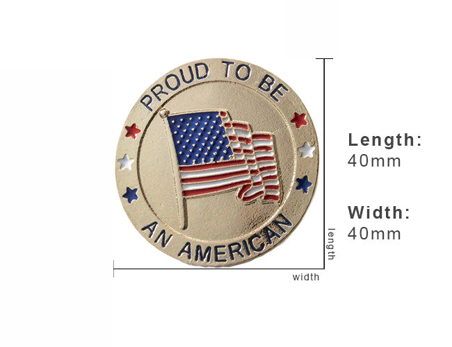 Proud To Be An American Flag Enamel Pin