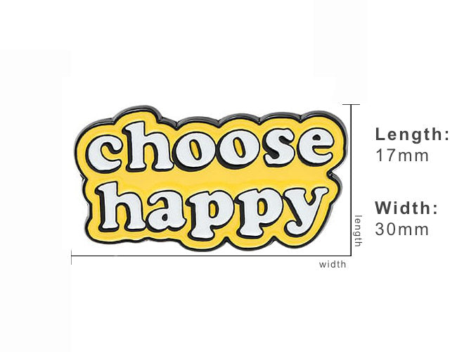 Choose Happy Enamel Pin