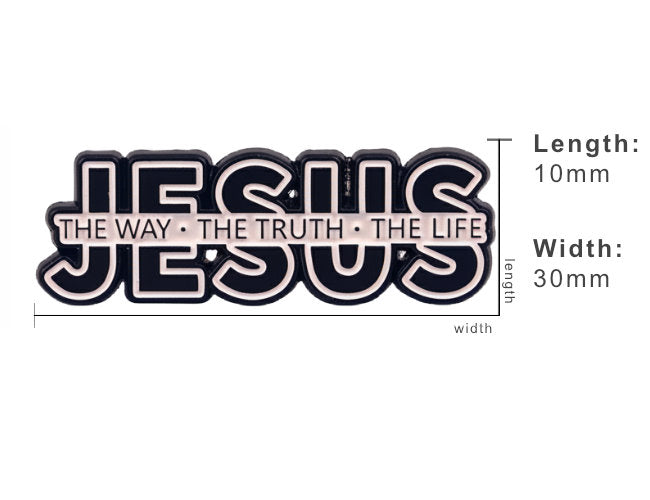 Jesus The Way, The Truth, The Life Enamel Pin