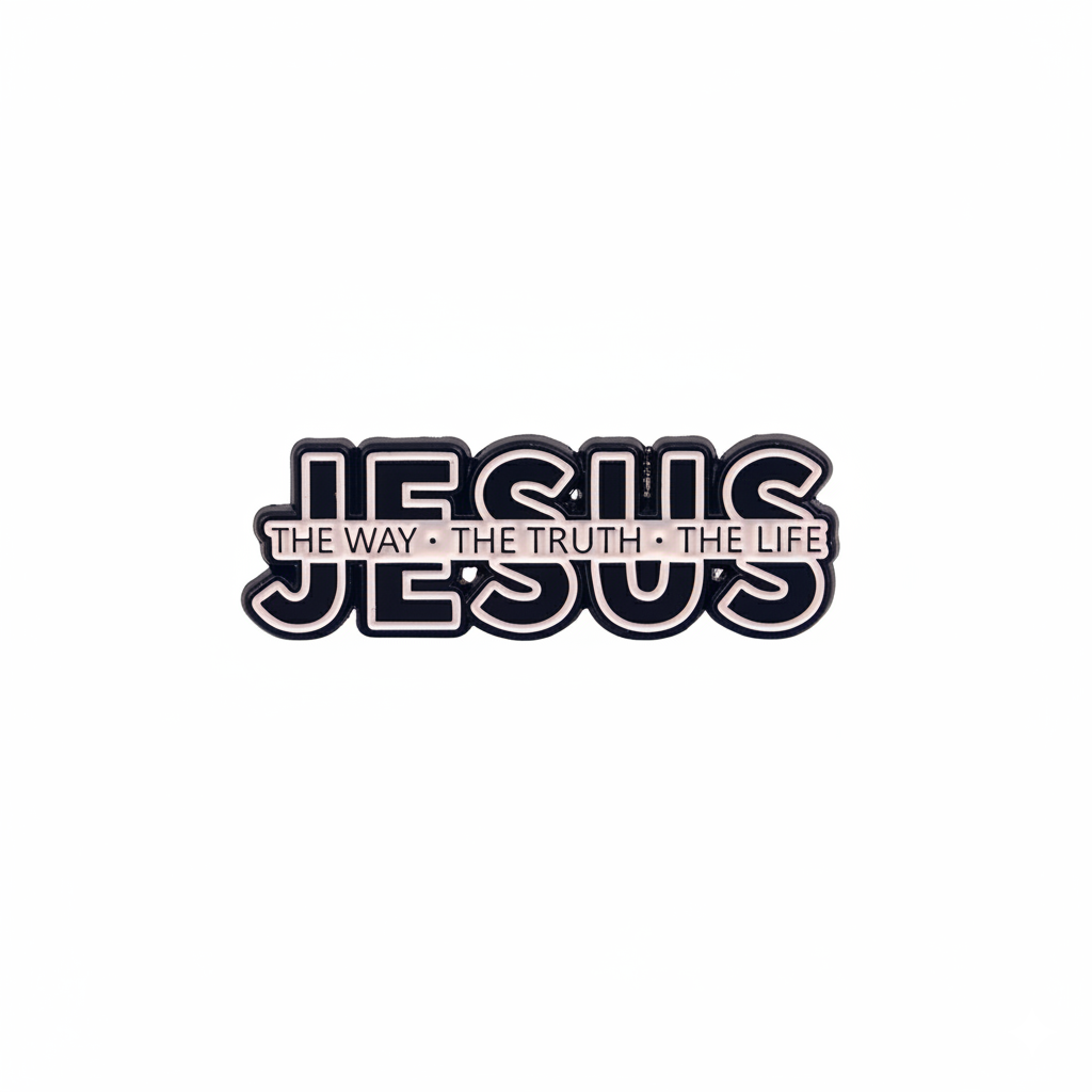 Jesus The Way, The Truth, The Life Enamel Pin