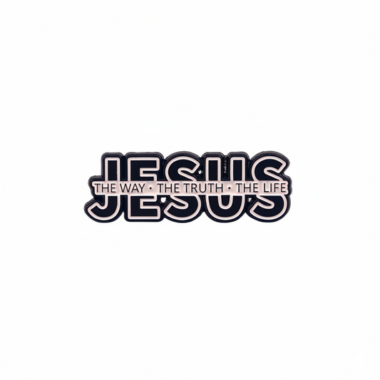 Jesus The Way, The Truth, The Life Enamel Pin