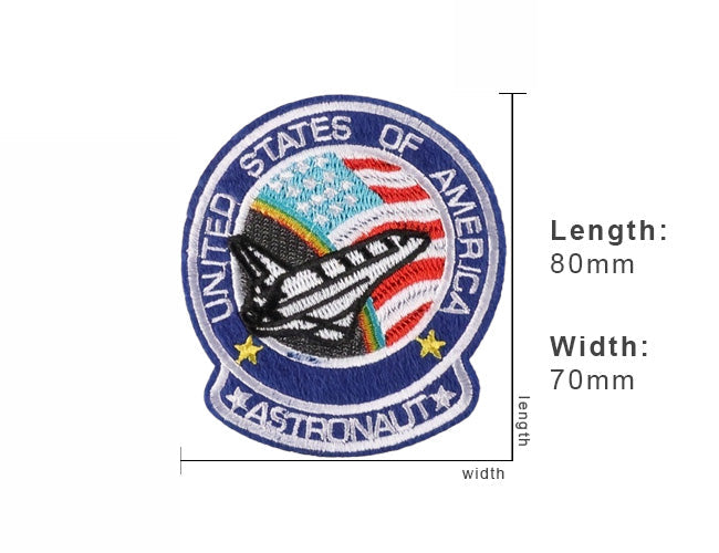 United States of America Astronaut Iron On Patch