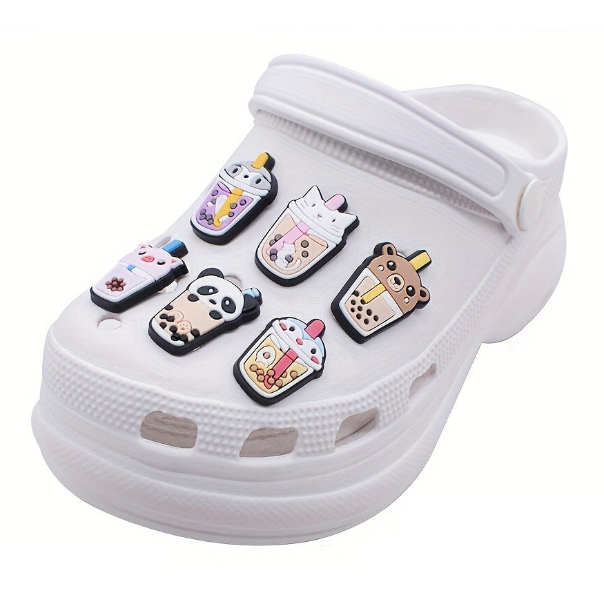 Cute Animal Bubble Tea Shoe Charms / Jibbitz