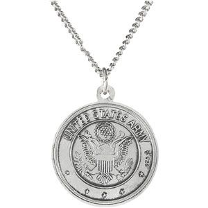 Saint Christopher US Army Medal Necklace