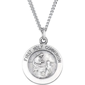 First Communion Medal Necklace