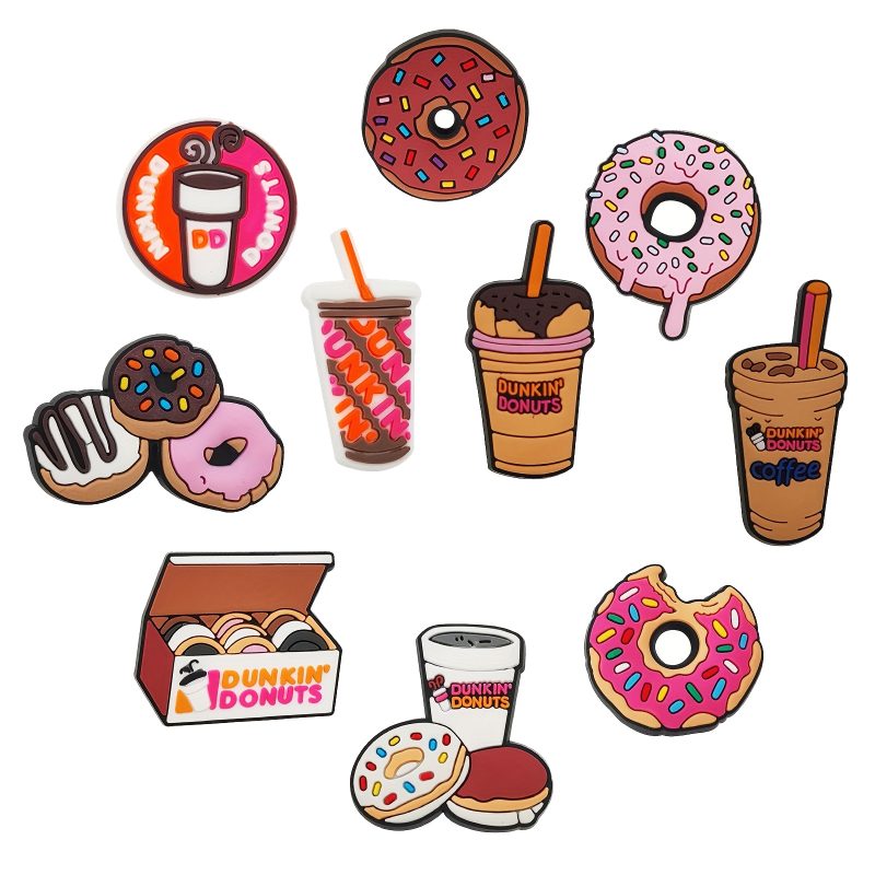 Dunkin' Donuts Coffee & Donut Shoe Charms